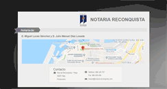 Desktop Screenshot of notaria-reconquista.com